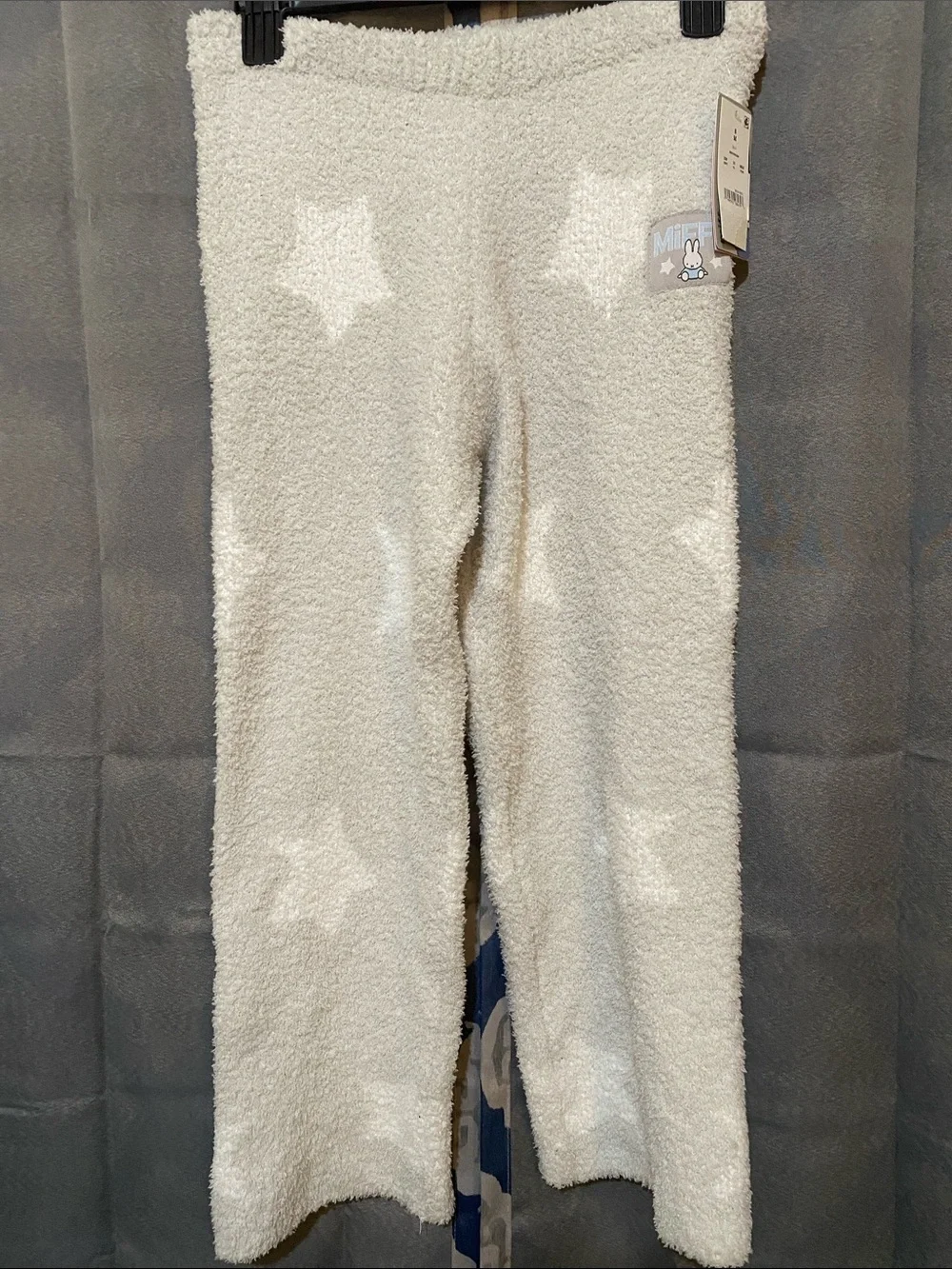 miffy Cream Star Fleece Pajama Bottoms